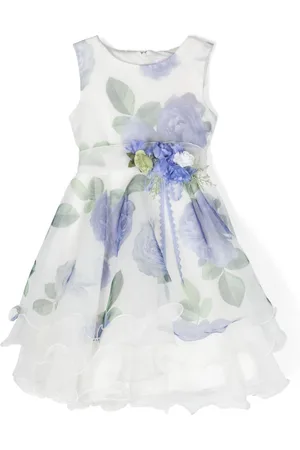 Mimilù Floral-print flared dress