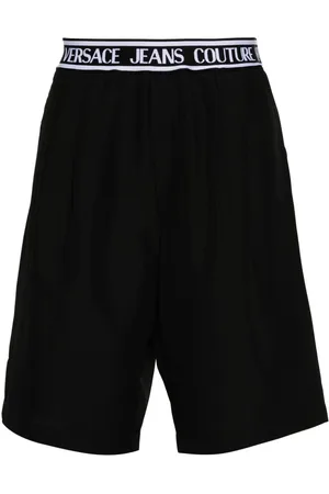 VERSACE Logo-waistband shorts