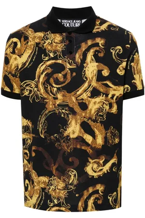 VERSACE Watercolour Couture polo shirt
