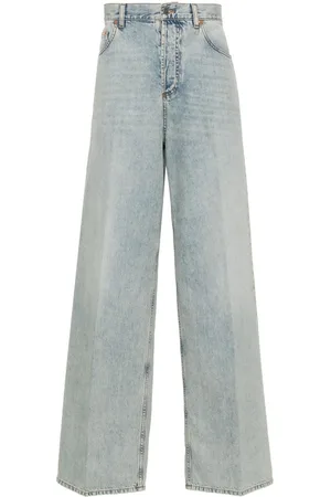 VALENTINO GARAVANI Pressed crease wide-leg jeans