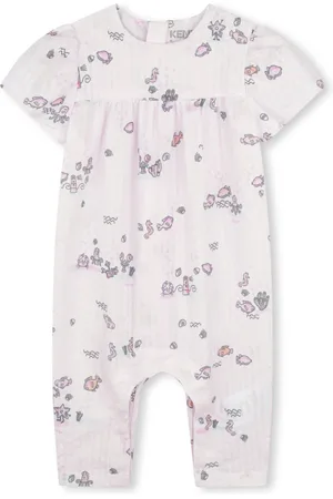 Kenzo Graphic-print seersucker romper