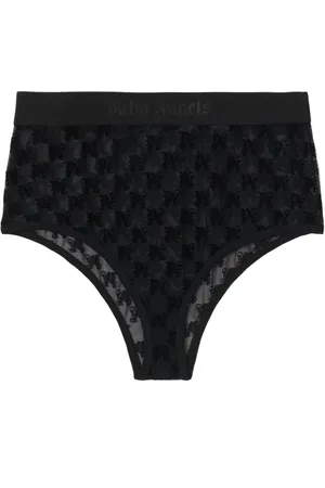 Palm Angels Monogram-motif lace briefs