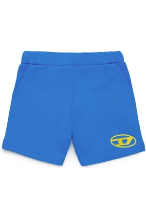Diesel Oval-D fleece cotton shorts