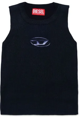 Diesel Oval D logo cotton vest