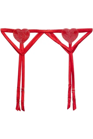 FLEUR DU MAL Queen of Hearts garter belt