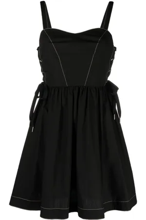 Pinko Lace-up cotton minidress