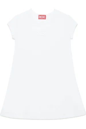 Diesel Logo-embroidered cotton dress