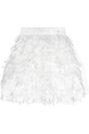 MONNALISA Appliqué-detail slip-on skirt