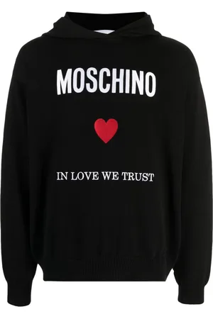 Love Moschino Heart Print Zipped Hoodie - Farfetch