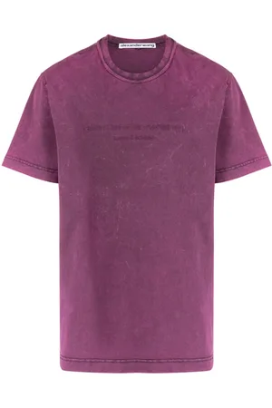 Alexander Wang Logo-embossed crew neck T-shirt