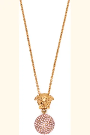 VERSACE Medusa-motif crystal-embellished necklace