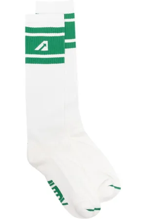 Autry Logo-intarsia ribbed socks