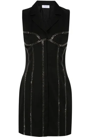 OFF-WHITE Bling crystal-embellished mini dress