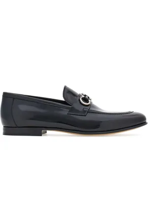 Salvatore Ferragamo Gancini-buckle leather loafers