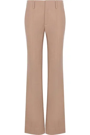 Proenza Schouler Mélange-effect wide-leg trousers