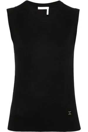 Chloé Sleeveless wool knitted top
