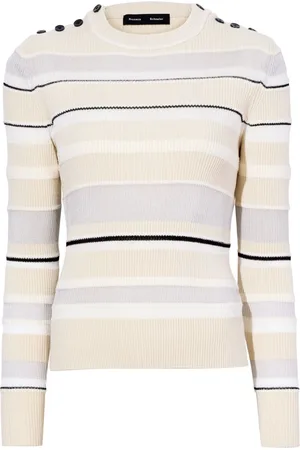 Proenza Schouler Striped ribbed sweatshirt