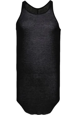 Rick Owens Raw-cut ribbed tank top