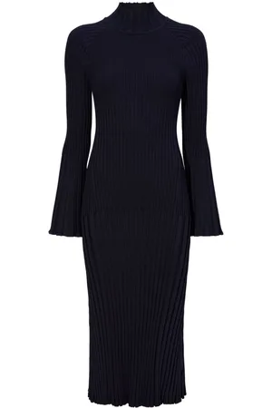 Proenza Schouler Roll-neck ribbed midi dress