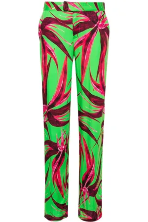 Louisa Ballou Floral-print wide-leg trousers