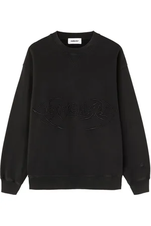 AMBUSH Logo-embroidered organic cotton sweatshirt