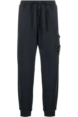 Stone Island Compass-badge cotton track pants