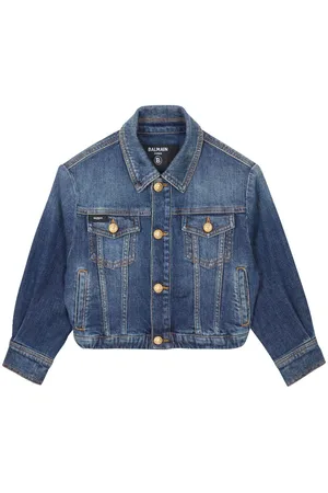 Balmain Embossed-button cropped jacket