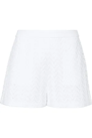 Missoni Zigzag-woven mesh-design shorts