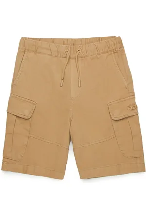 Diesel Logo-embroidered cargo shorts
