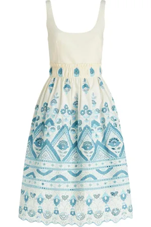 Etro Broderie anglaise flared dress