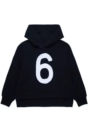 Maison Margiela Appliqué-detail cotton hoodie