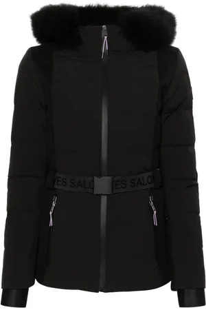 YVES SALOMON Colourblock puffer jacket