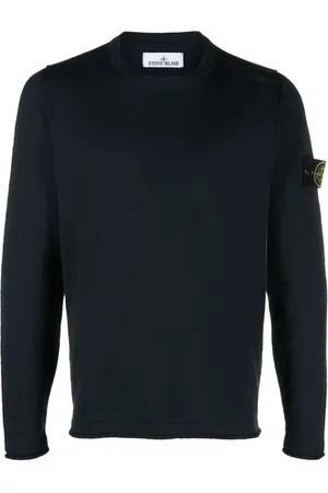 Stone Island Compass-appliqué cotton-blend jumper