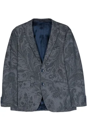 Etro Paisley-jacquard cotton blazer