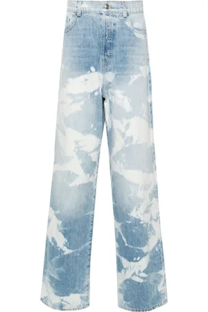Nahmias Straight-leg bleached jeans
