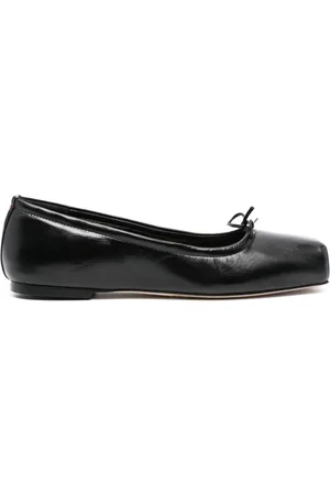 Aeyde Square-toe leather ballerina shoes