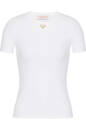 VALENTINO GARAVANI VGold ribbed cotton T-shirt