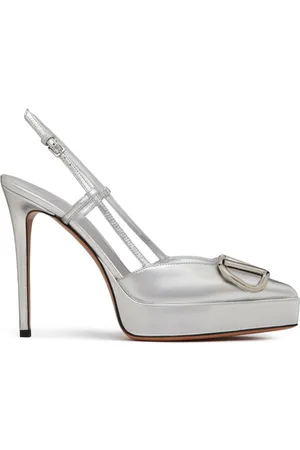 VALENTINO GARAVANI VLogo metallic leather pumps