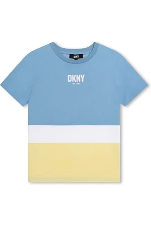DKNY Colour-block cotton T-shirt