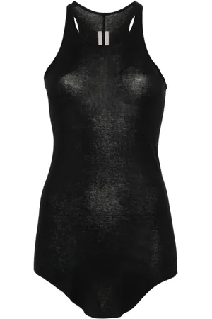Rick Owens Ribbed organic-cotton top