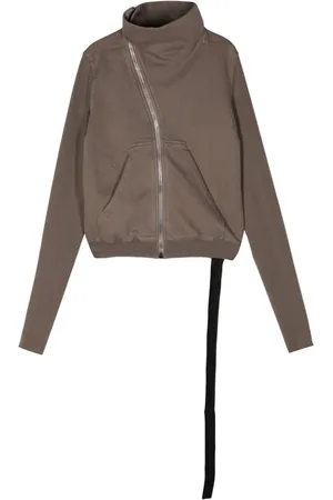 Rick Owens Cotton zip-up sweatshirt