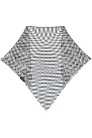 Lanvin Crystal-embellished mesh scarf