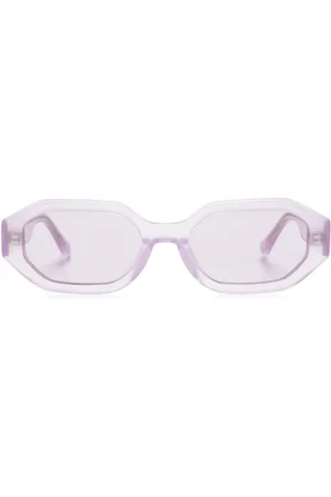 The Attico X Linda Farrow Irene geometric-frame sunglasses