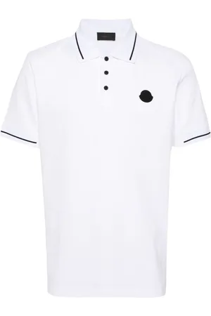Moncler Logo-patch cotton polo shirt