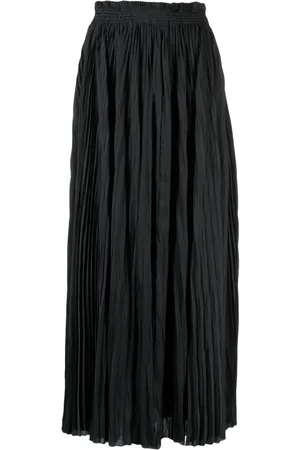ULLA JOHNSON Elasticated-waist pleated skirt