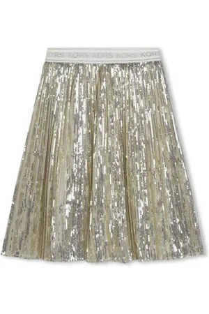 Michael Kors Logo-waistband sequin-embellished skirt