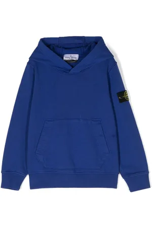 Stone Island Compass-badge cotton hoodie
