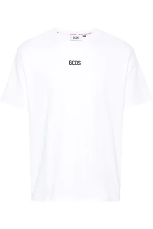 GCDS Logo-appliqqué cotton T-shirt