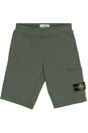 Stone Island Compass-badge jersey shorts