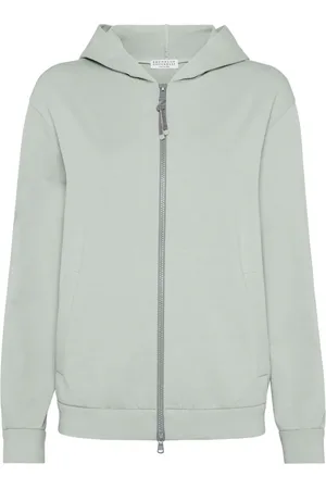Brunello Cucinelli Stretch-cotton zip-up hoodie